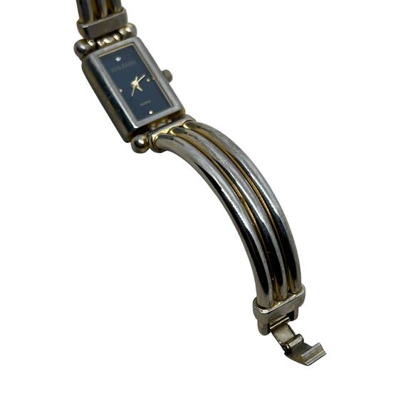 Joan Rivers Classics Collection Two Tone Cuff Bracelet Watch - Picture 5 of 9